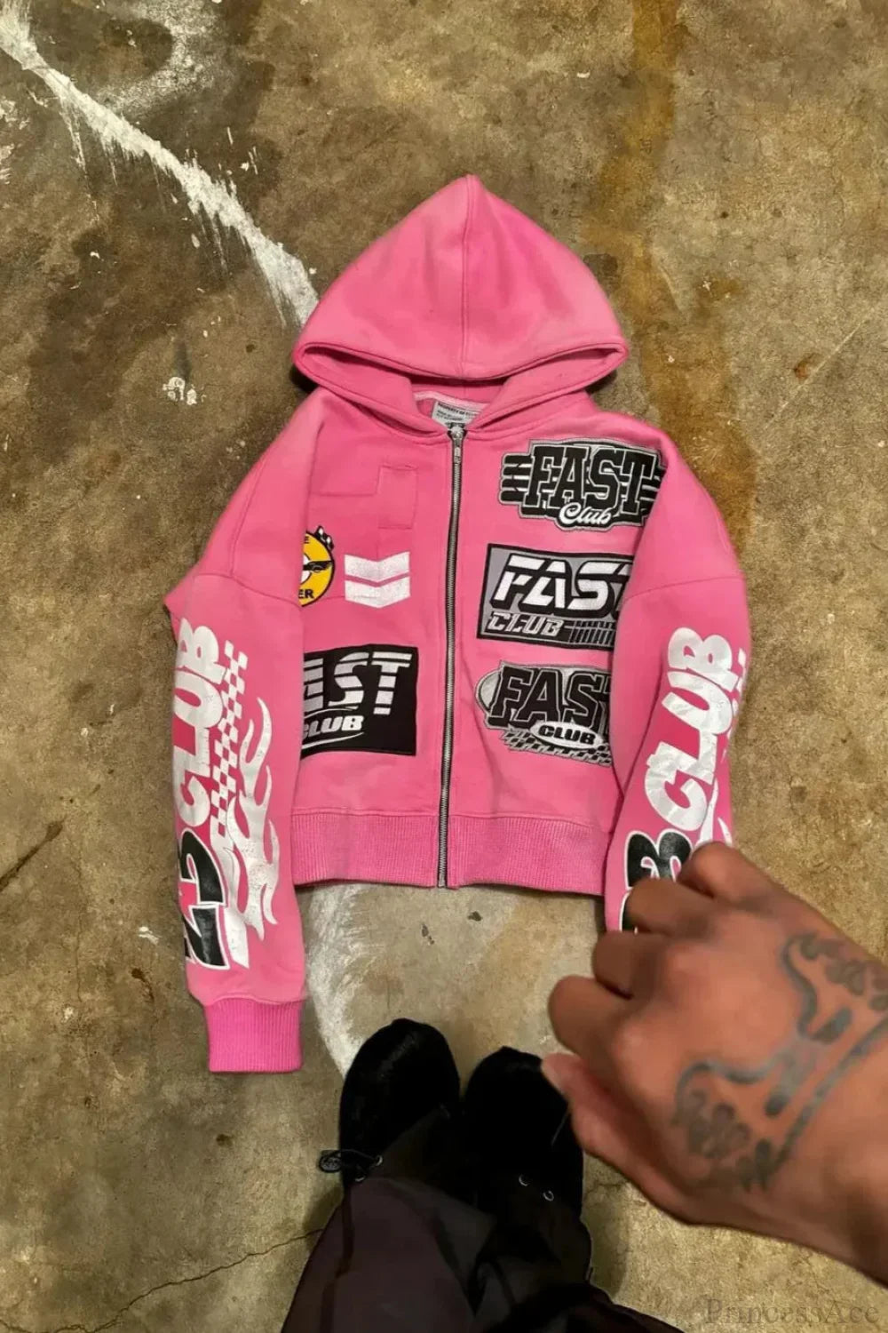 Motorcycle Style Graphic Hoodie image 6