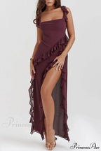 Mulberry Ruffle Maxi Dress image 1