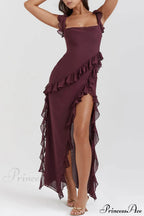 Mulberry Ruffle Maxi Dress image 5