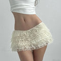 Multi-Layer Lace A-Line Skirt image 7
