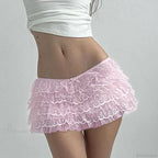 Multi-Layer Lace A-Line Skirt image 5
