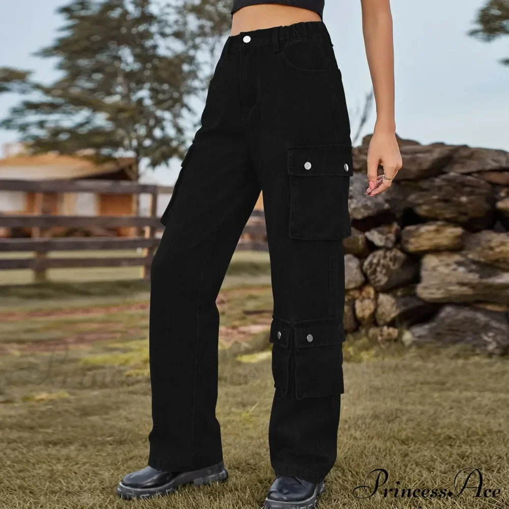 Multi Pocket Cargo Pantalones Jeans image 6