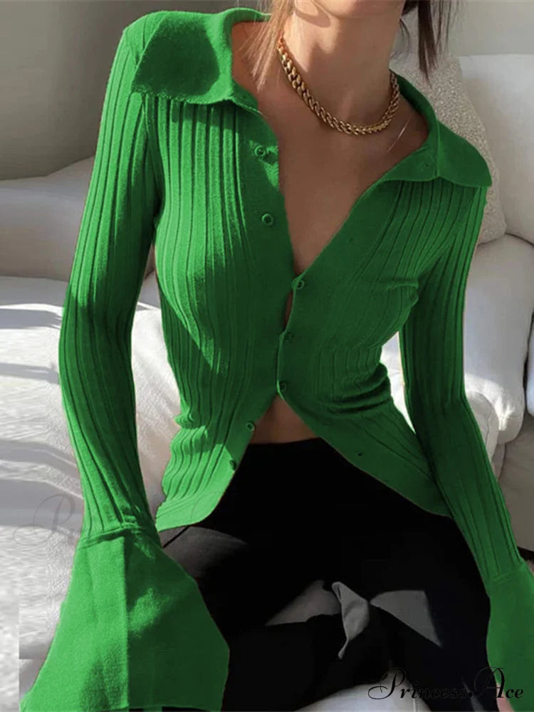 Multicolor Slim Knitwear Cardigan image 6