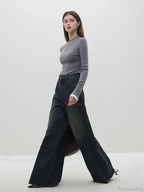 Multiple Colors Half Turtleneck Slim Knitted Sweater image 6