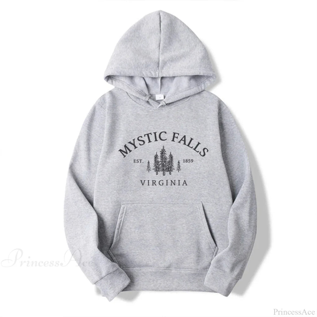 Mystic Falls Virginia Salvatores Vampire Fan Unisex Long Sleeve Hoodie image 7