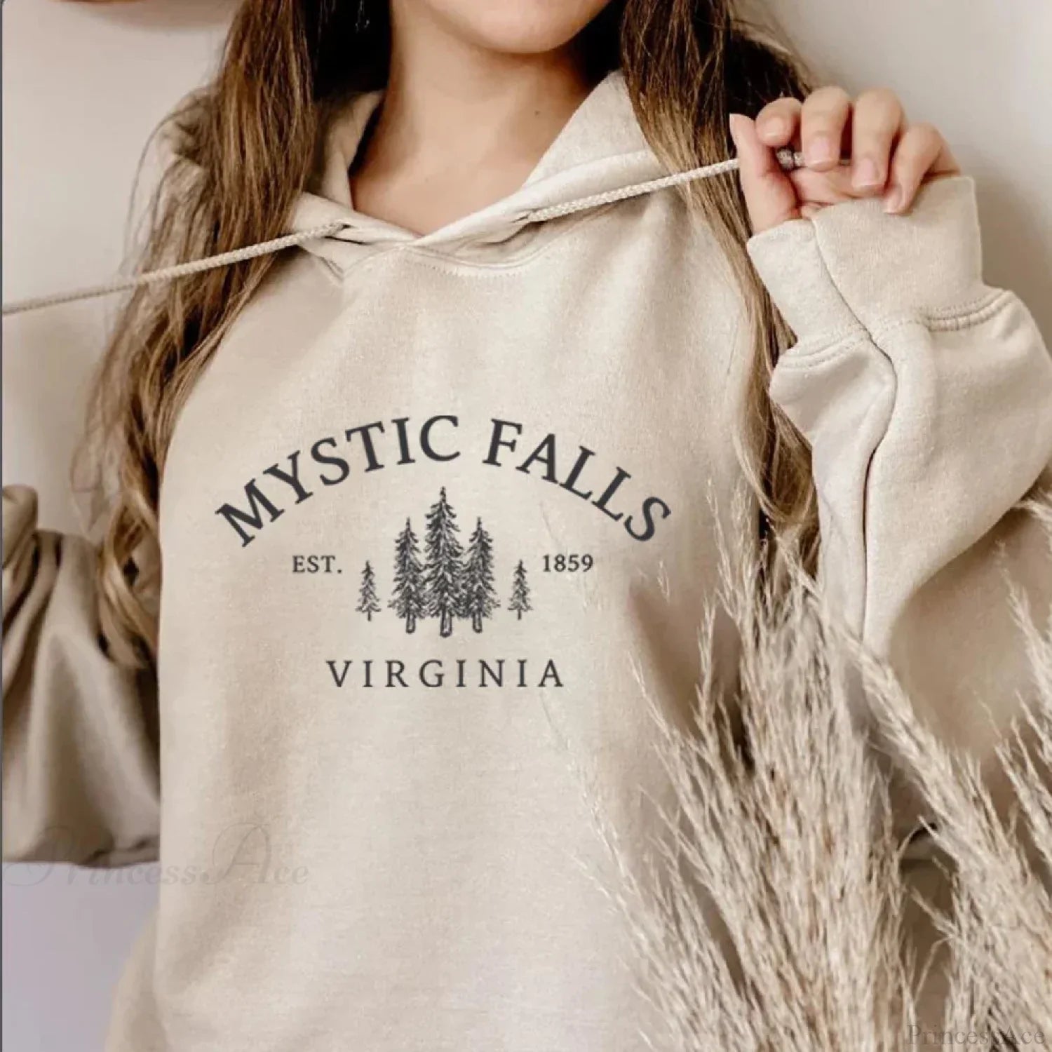 Mystic Falls Virginia Salvatores Vampire Fan Unisex Long Sleeve Hoodie image 6