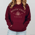 Mystic Falls Virginia Salvatores Vampire Fan Unisex Long Sleeve Hoodie image 4