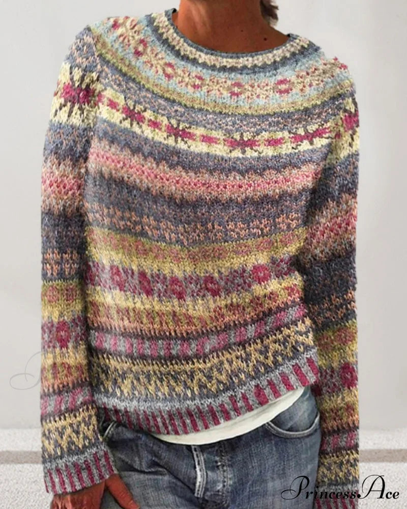 Neck in Vibrant Round Sweater Colors image 3
