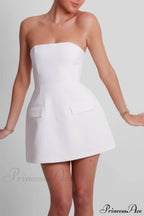 Neckline Ultimate Stylish Strapless Dress image 3