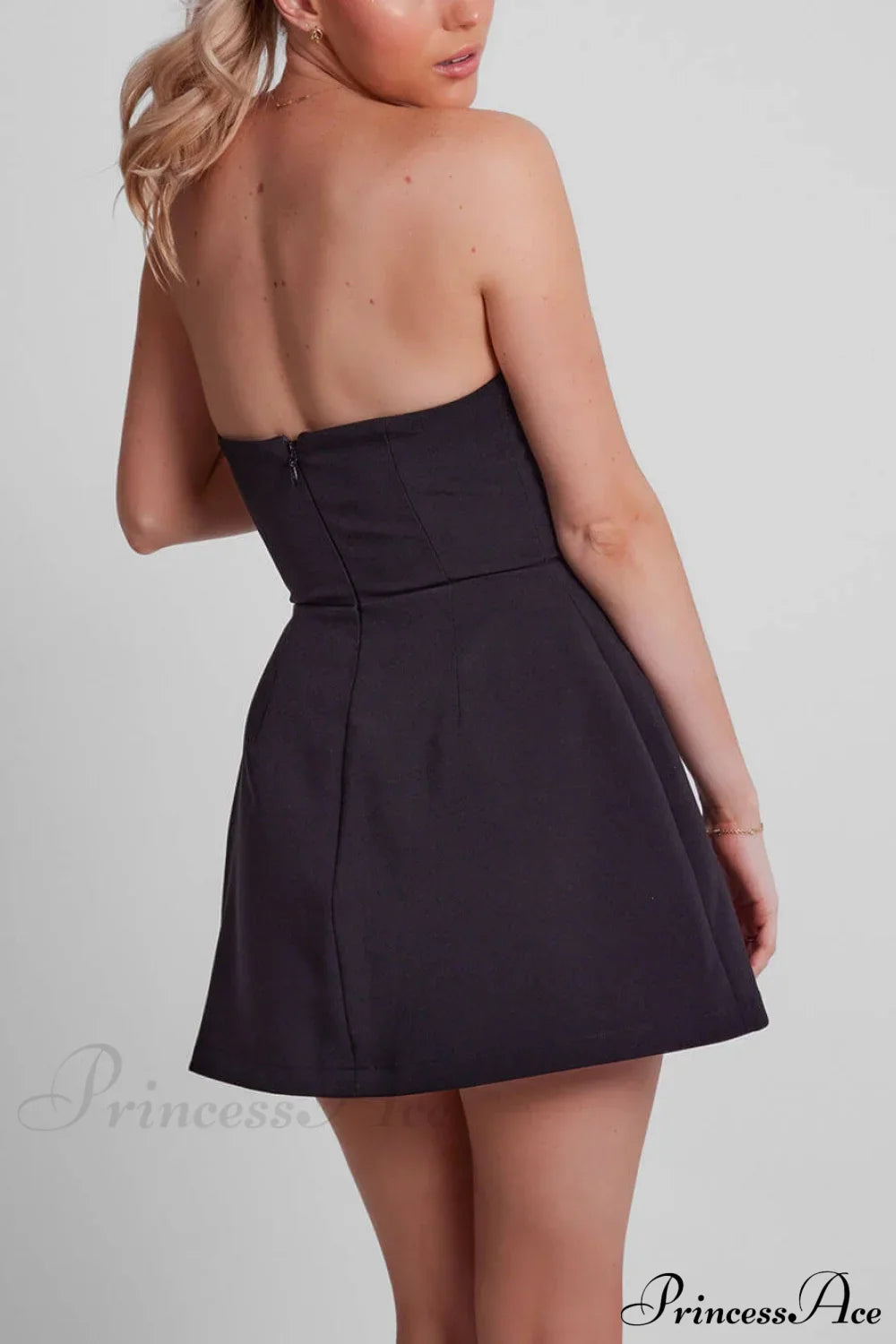 Neckline Ultimate Stylish Strapless Dress image 7