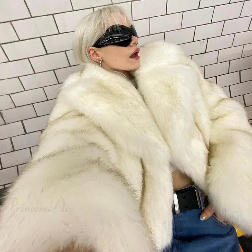 Neo Mint Gradient Cropped Fluffy Coat image 1