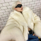 Neo Mint Gradient Cropped Fluffy Coat image 1
