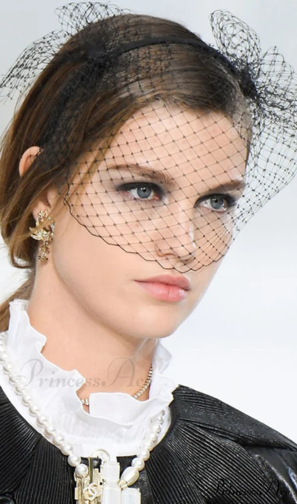 NET MESH VEIL HEADBAND TOPPER image 1
