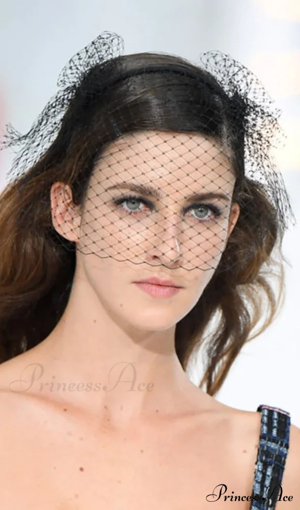 NET MESH VEIL HEADBAND TOPPER image 2