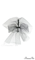 NET MESH VEIL HEADBAND TOPPER image 3