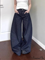 New American Women Black High Street Vibe Wide-Leg Autumn Winter Men And Women Washed Loose Straight Pants Jeans image 1