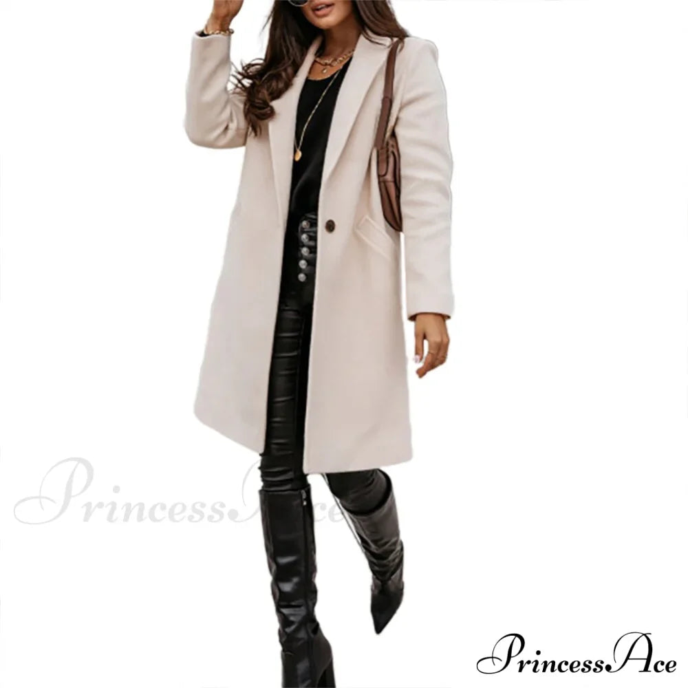 New Arrival Casual Pocket Lapel Overcoat image 5