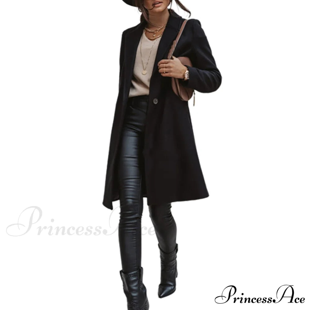 New Arrival Casual Pocket Lapel Overcoat image 6