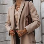 New Arrival Casual Pocket Lapel Overcoat image 4