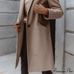 New Arrival Casual Pocket Lapel Overcoat image 3