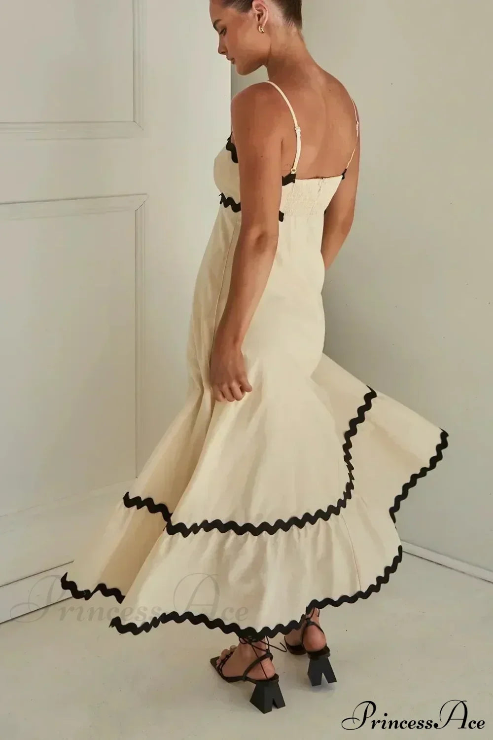 New Fashion Sexy Strapless Strap Women Long Boho Dress image 3