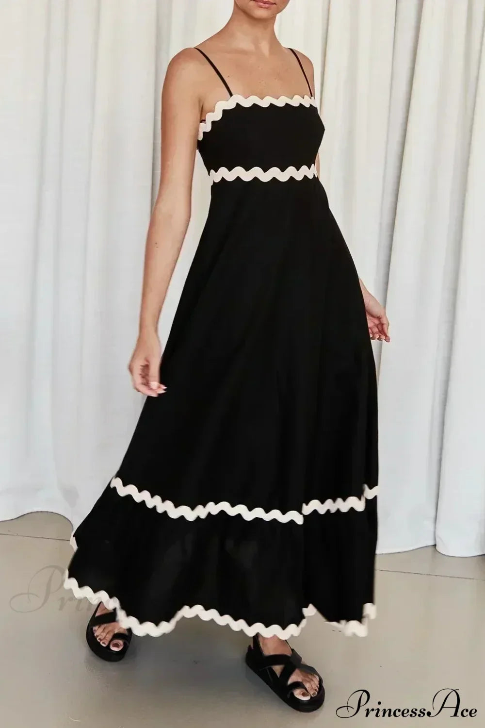 New Fashion Sexy Strapless Strap Women Long Boho Dress image 4