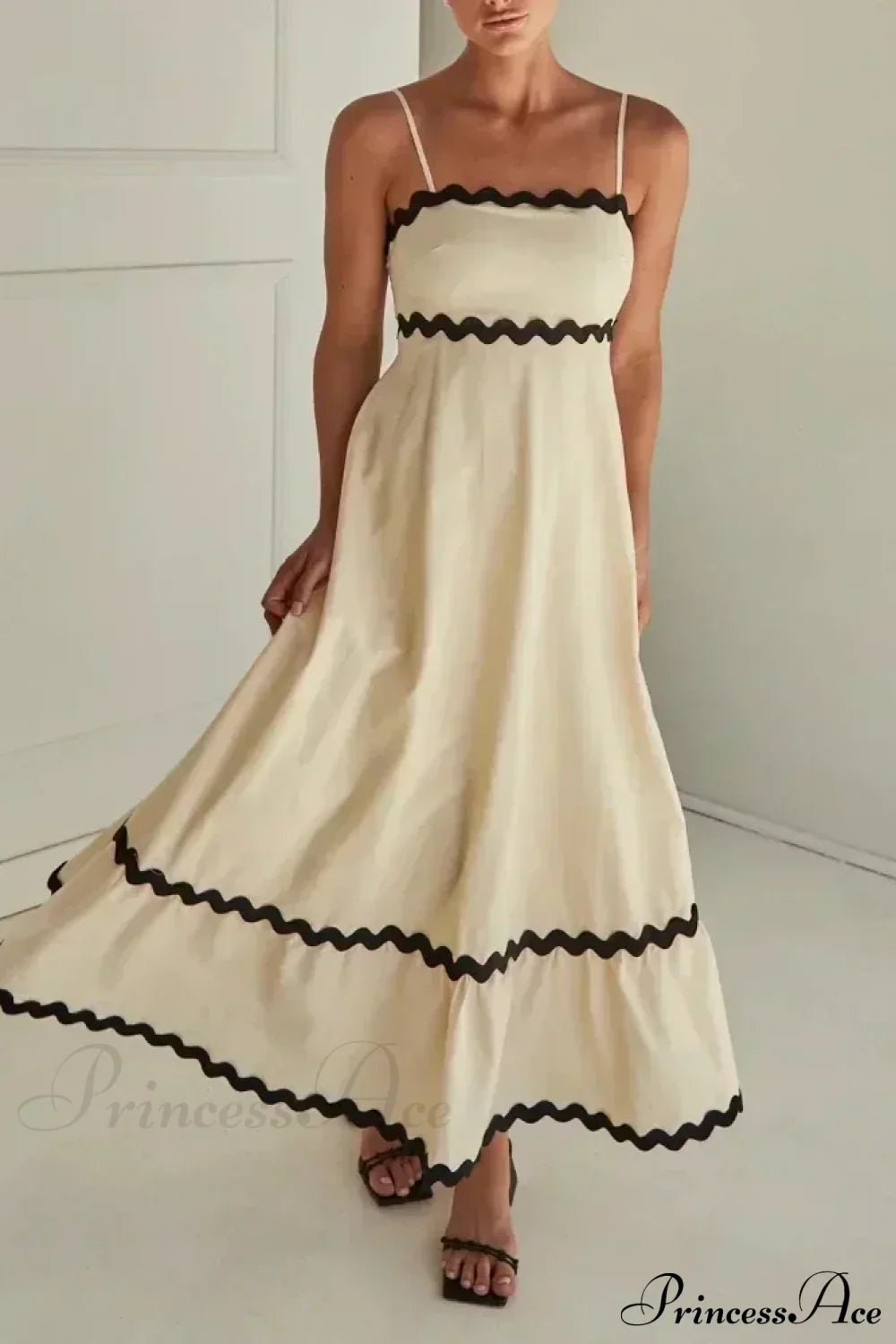 New Fashion Sexy Strapless Strap Women Long Boho Dress image 2