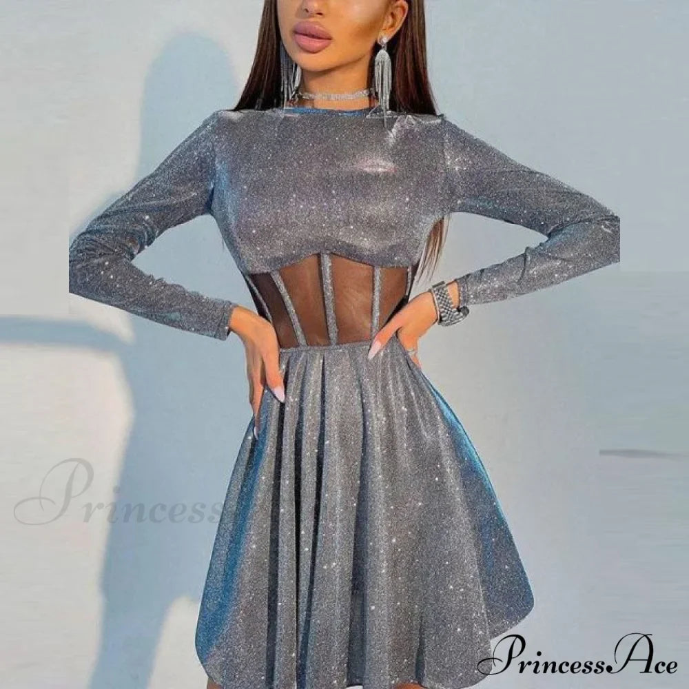 New Femme Sexy hiny Bright Fluffy Dress image 3