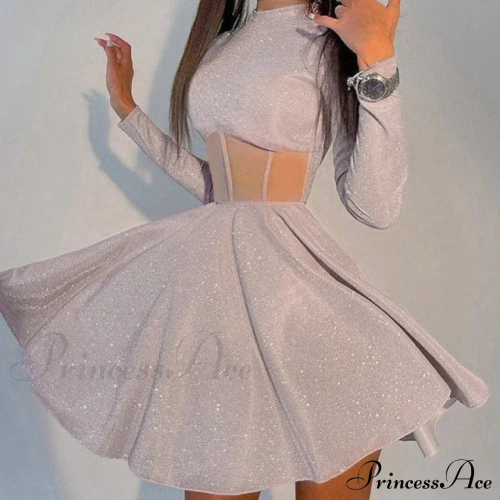 New Femme Sexy hiny Bright Fluffy Dress image 5