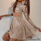 New Femme Sexy hiny Bright Fluffy Dress image 7