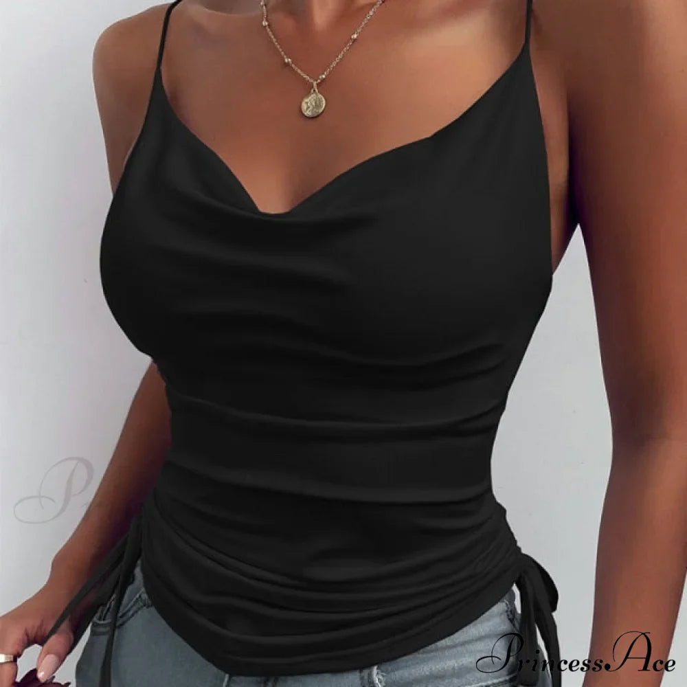 New Sexy Strap Basic Tops image 2