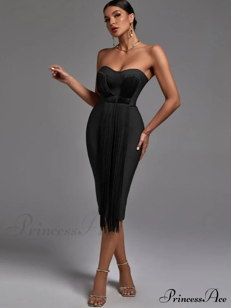New Women Green Bandage Dress image 6