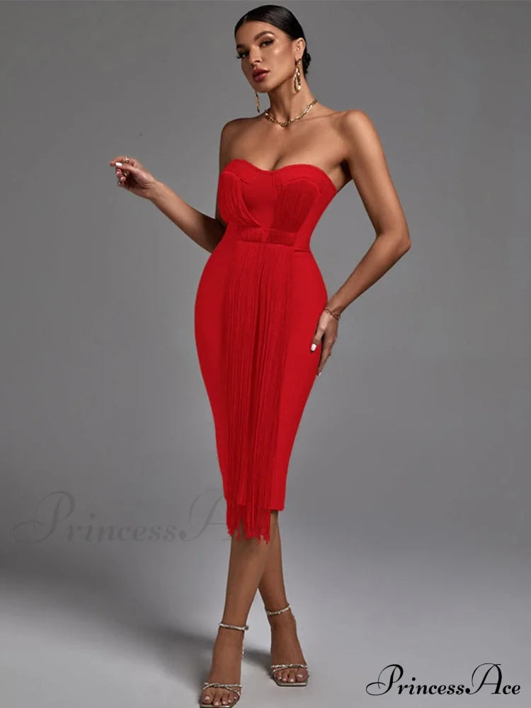 New Women Green Bandage Dress image 10