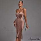 New Women Green Bandage Dress image 2