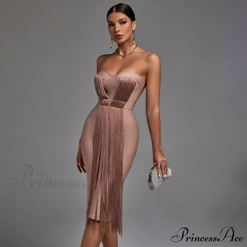 New Women Green Bandage Dress image 1