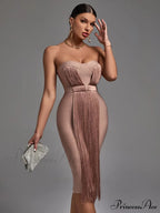 New Women Green Bandage Dress image 3