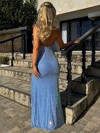 Nightclub Split Sequin Vacation Dress image 5