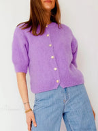 O-Neck Button-Up Slim Streetwear Knit Cardigan image 1