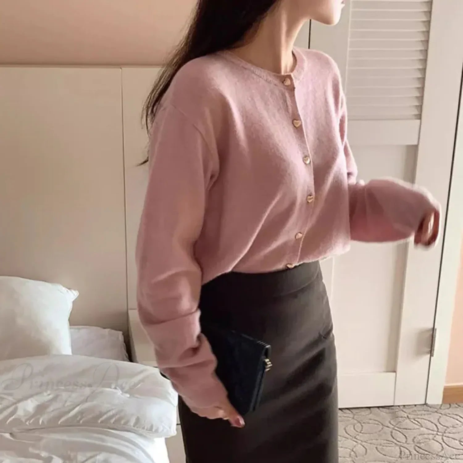 O-neck Long Sleeve Casual Cardigan image 1