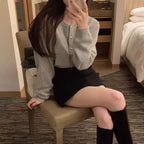 O-neck Long Sleeve Casual Cardigan image 4