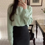 O-neck Long Sleeve Casual Cardigan image 2
