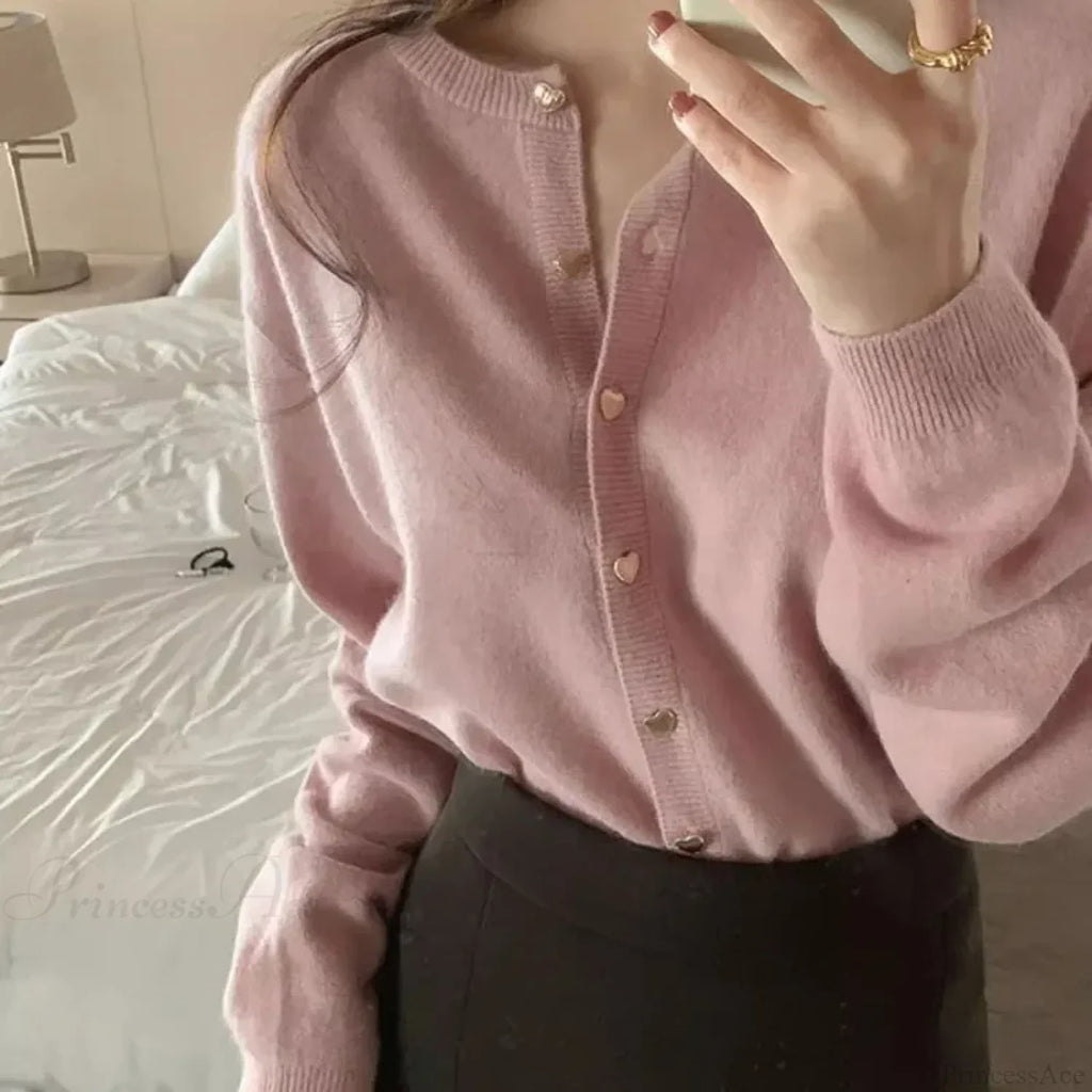 O-neck Long Sleeve Casual Cardigan image 6