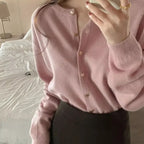 O-neck Long Sleeve Casual Cardigan image 6