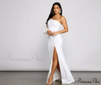 Odette Formal One Charming Shoulder Crepe Mermaid Dress image 7