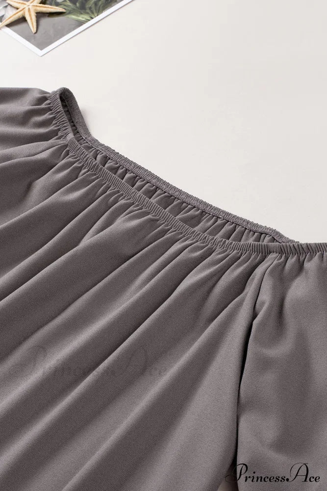 Off-Shoulder Blouse Tie with Hem image 5