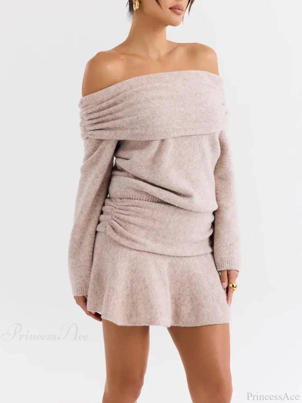 Off Shoulder Cashmere Sweater image 5