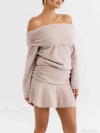 Off Shoulder Cashmere Sweater image 5