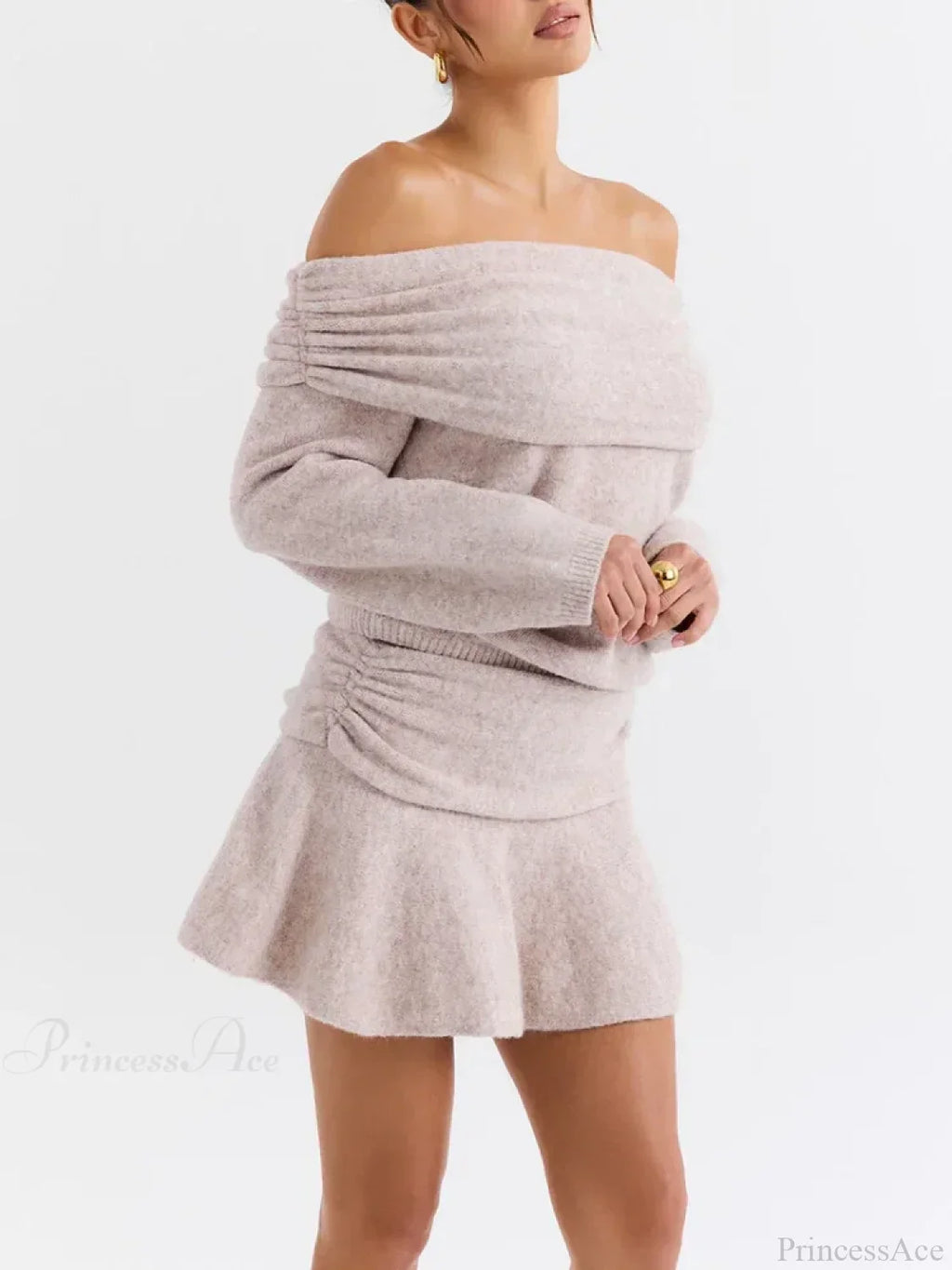 Off Shoulder Cashmere Sweater image 6