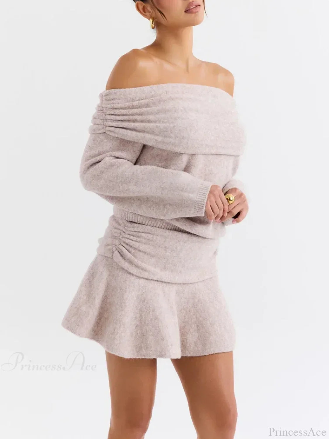 Off Shoulder Cashmere Sweater image 6