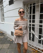 Off Shoulder Cashmere Sweater image 7
